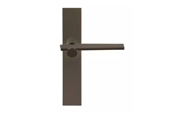 Deurkruk Brons Bertram Beerbaum Tense op blind deurschild BB100P236SFC